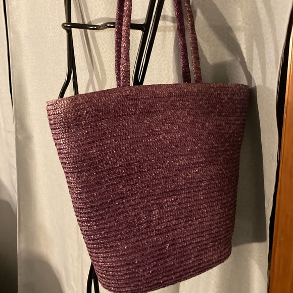 Purple tote with matching visor Sassy brand - Picture 1 of 9